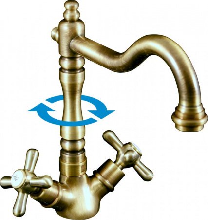 Смеситель Rav Slezak Morava Retro MK120.5/8SM Бронза