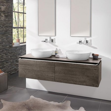 Раковина накладная 43см Villeroy & Boch Artis 417943R1 alpin с покрытием CeramicPlus