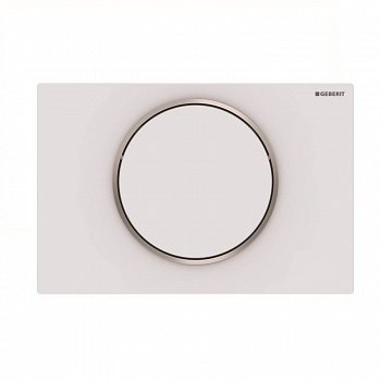 Кнопка смыва Geberit Sigma 10 115.758.JT.5 хром глянцевый/белый матовый
