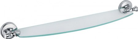 Стеклянная полка Fixsen Adele FX-55003 Хром