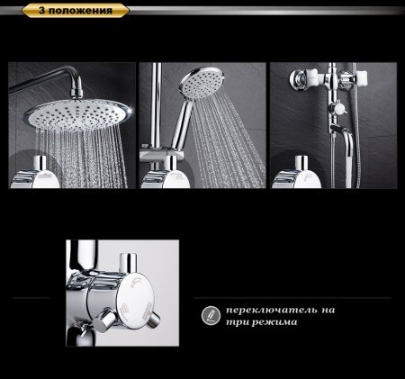Душевая стойка DQ Hessen.Grimm DA1384701E09 хром