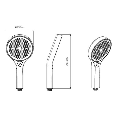 Душевой комплект Vincea VSFW-4212MB встраиваемый, 2 режима, черный