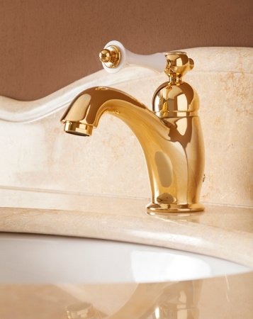 Смеситель для раковины Cezares Margot MARGOT-LSM1-01-Bi Хром/белый