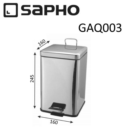 Мусорное ведро Sapho SIMPLE LINE GAQ003 хром