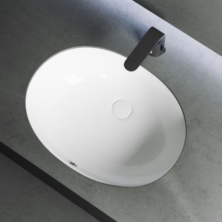 Раковина встраиваемая снизу 51см Ceramica Nova Element CN6043 белый