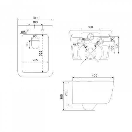 Унитаз подвесной IDDIS Bridge BRIRDSEi25 белый, с сиденьем микролифт