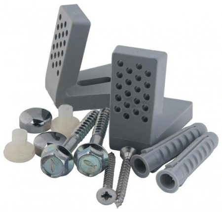 Крепеж горизонтальный для напольных унитазов и биде Kerasan 7614 хром