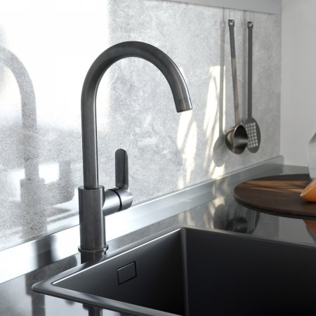 Смеситель для кухни IDDIS Cuba CU4SBJ0i05 состаренное серебро