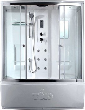 Душевая кабина Timo Lux T-7750  150x88x220 профиль хром глянцевый, стекло прозрачное