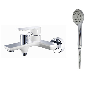 Смеситель для ванны Haiba HB60505-8, белый