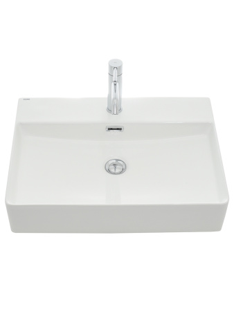 Раковина накладная 59см AQUAme AQM5004 белый