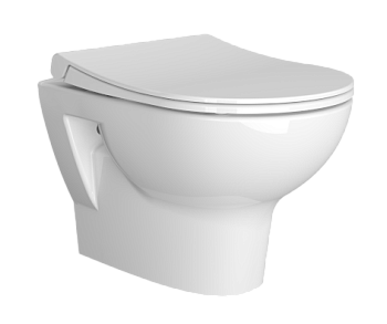 Унитаз подвесной безободковый Vitra Zentrum Rim-Ex 5795B003-6077 с сиденьем микролифт