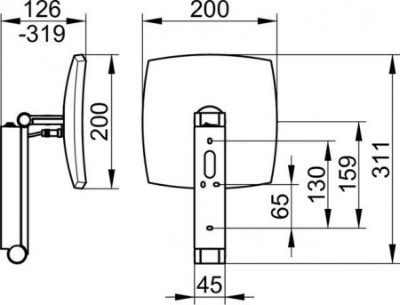 Косметическое зеркало Keuco iLook Move 17613019004 хром