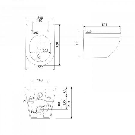 Унитаз подвесной IDDIS Cloud CLORDSEi25 белый, с сиденьем микролифт