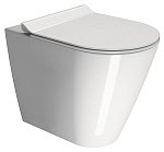 Унитаз приставной безободковый GSI Kube X 941011 белый