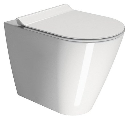 Унитаз приставной безободковый GSI Kube X 941011 белый