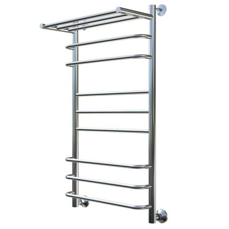 Полотенцесушитель водяной Тругор Идеал Комби серия 3 100х60 хром, с полкой