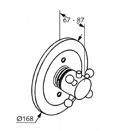 Термостат для душа Kludi Adlon 517194520 золото