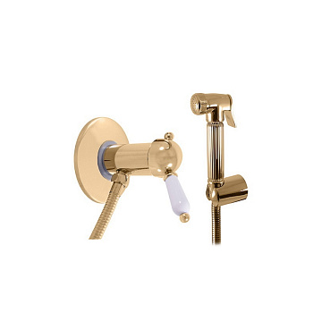 Гигиенический душ со смесителем Rav Slezak LABE L547/1Z, золото