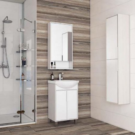 Тумба под раковину Акватон Рико 50 1A212401RIB90 Белый Ясень фабрик