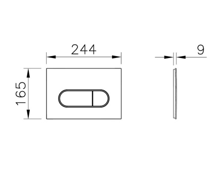 Кнопка смыва Vitra Root Round 740-2280 хром