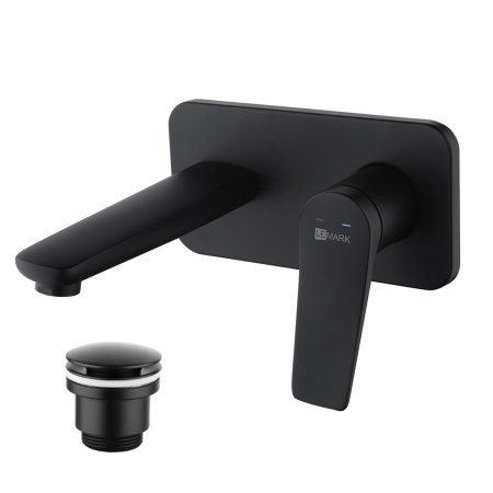 Смеситель для раковины Lemark Bronx LM3726BL черный матовый