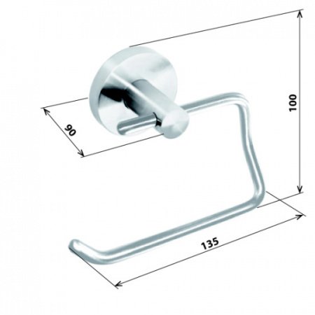 Держатель для туалетной бумаги Bemeta Neo stainless 104112045 Хром
