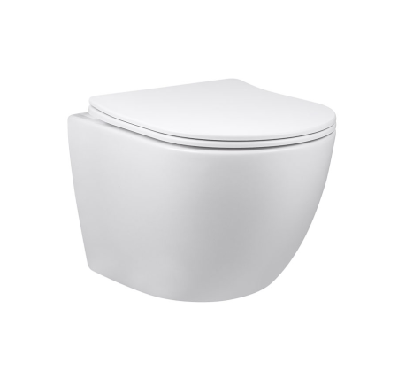 Унитаз подвесной безободковый Vincea Globo VT1-14S белый, с сиденьем микролифт