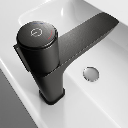 Смеситель для раковины IDDIS Slide SLIGMBTi01 графит матовый