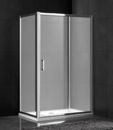 Душевой угол GEMY Victoria 150x90x190 профиль хром, стекло матовое