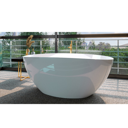 Ванна WHITECROSS Onyx A 160x75 (белый глянец) иск. камень