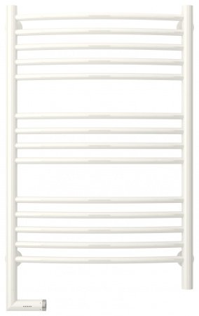 Полотенцесушитель электрический Сунержа Богема 2.0 80х50 белый, выгнутая, подключение правое