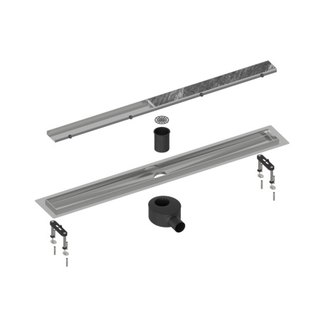 Душевой лоток (двухсторонняя решетка) TIMO Drain System DS230210/00, хром