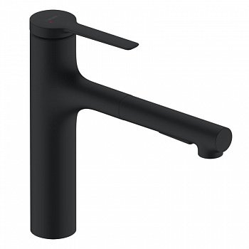 Смеситель для кухни Hansgrohe Zesis M33 74801670 черный матовый
