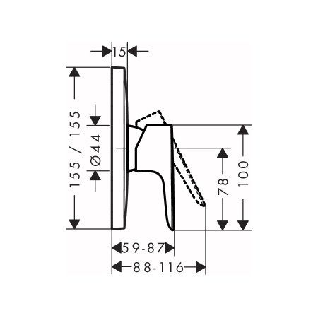 Смеситель для душа Hansgrohe Talis E 71765990 золото