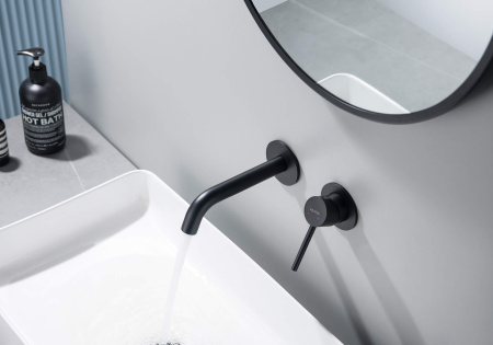 Смеситель для раковины Aquatek Европа AQ1313MB черный матовый