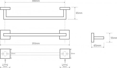 Держатель для полотенец Bemeta Beta 132204012 Хром