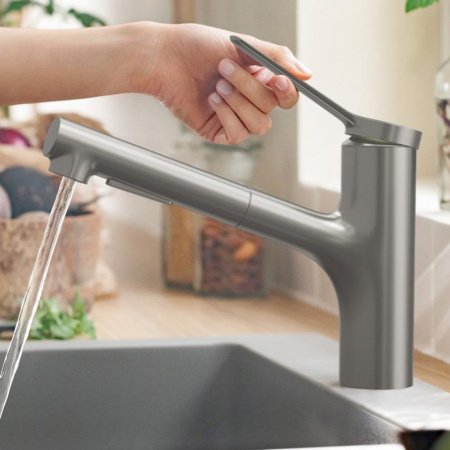 Смеситель для кухни Hansgrohe Zesis M33 74800800 нержавеющая сталь
