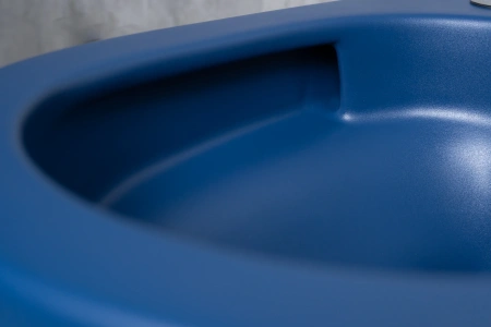 Унитаз подвесной безободковый GID Tr2133TF-BUM синий матовый, с сиденьем микролифт