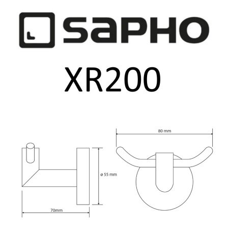 Крючок Sapho X-ROUND XR200 хром