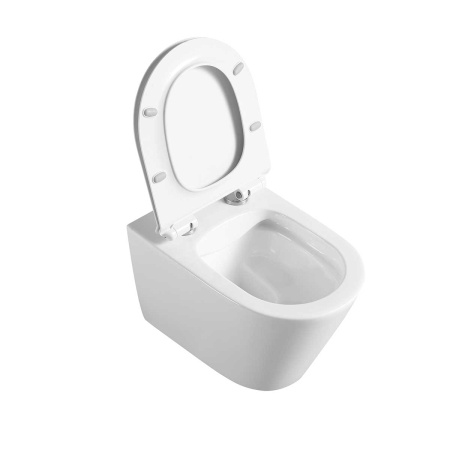 Унитаз подвесной безободковый Vincea Vito VT1-23 белый, с сиденьем микролифт