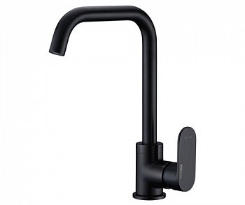 Смеситель для кухни WasserKraft Elbe A7407 черный матовый