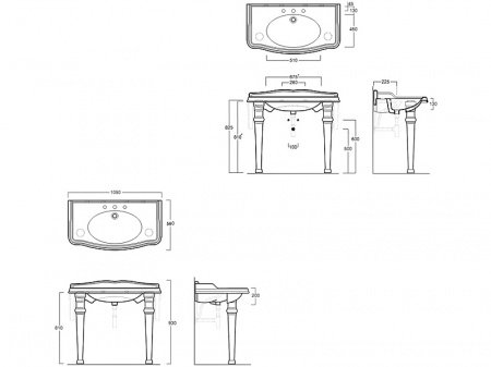 Раковина Simas Arcade AR 874 Белая