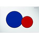 Кнопка смыва Geberit Sigma 01 115.770.LB.5 белый/синий/красный Кнопка смыва Geberit Sigma 01 115.770.LB.5 белый/синий/красный