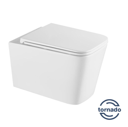 Унитаз подвесной безободковый Vincea Q-Line VT1-12T белый, с сиденьем микролифт