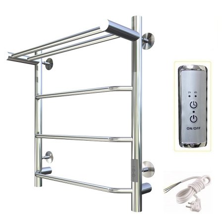 Полотенцесушитель электрический Тругор Пэк серия 6 60х50 хром, с полкой