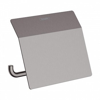 Держатель для туалетной бумаги Hansgrohe AddStories 41753340 черный хром шлифованный