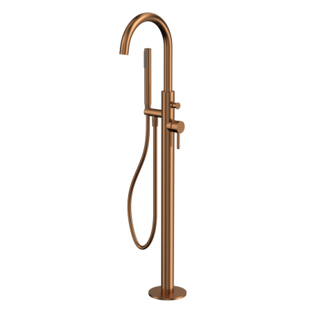Смеситель для ванны отдельностоящий WHITECROSS Y Y1233CPB (брашированная медь)