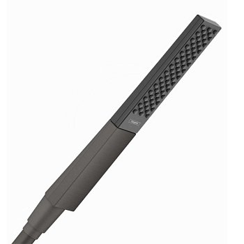 Душевая лейка Hansgrohe Rainfinity 100 1jet 26866340 хром черный шлифованный