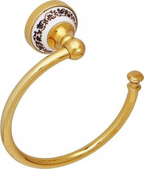 Кольцо для полотенец Fixsen Bogema Gold FX-78511G Золото Белый